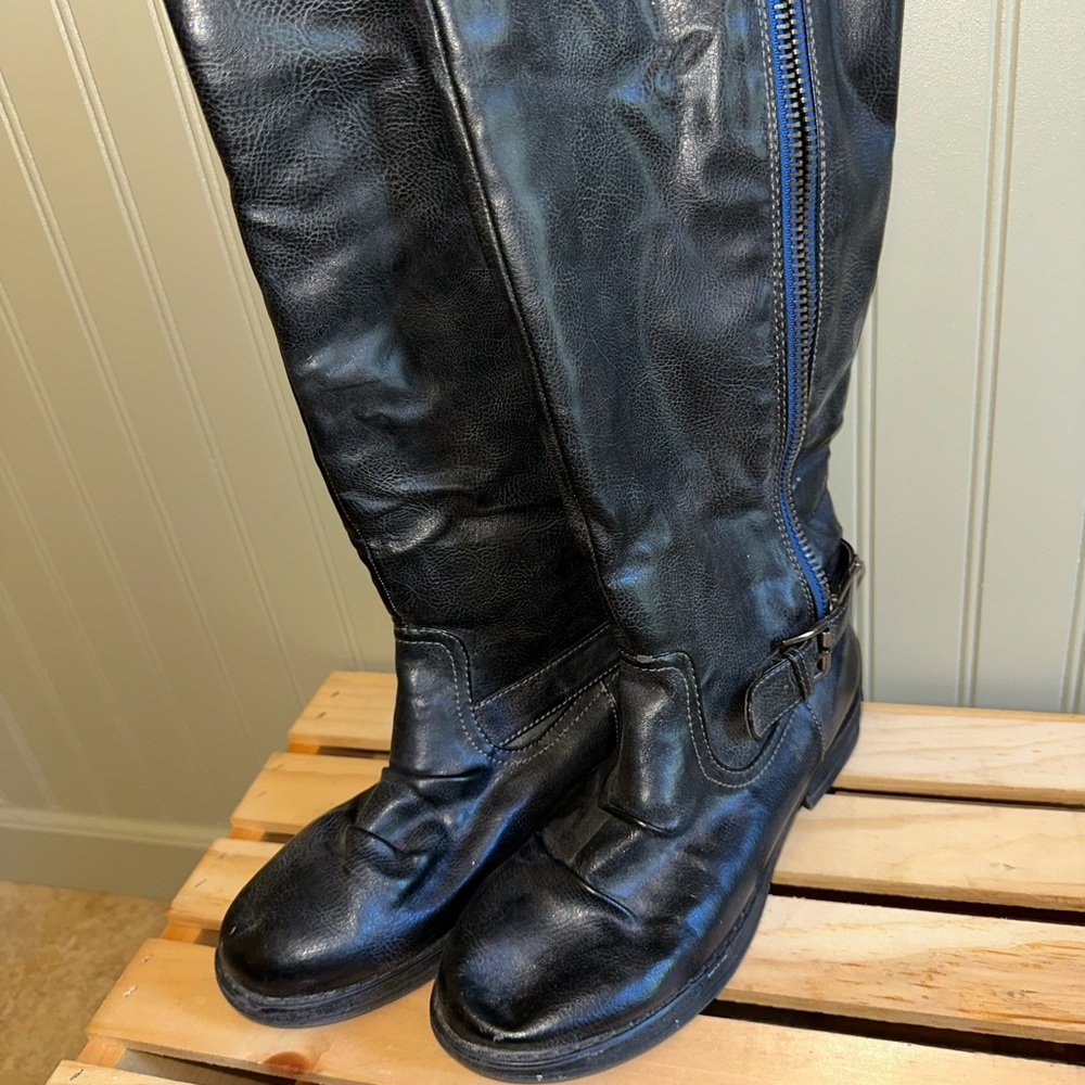 Madden Girl Black Heeled Boots